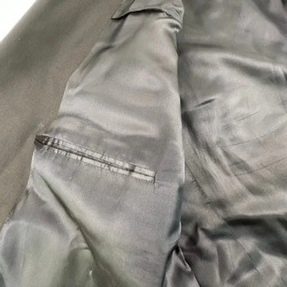 Brooks Mens 50L Blazer Jacket Suit Sport Coat Navy Blue Stretch Three Button - Picture 7 of 16